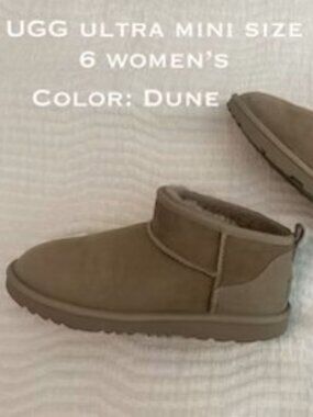 UGG Ultra Mini (Dune) Size 6